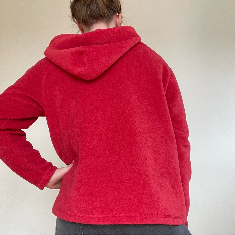 Fleece Red Peanuts Snoopy zip up hoodie - Picture 7 of 8